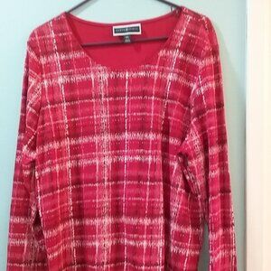 $4 if bundled! Karen Scott Long-sleeved Multi Top, Size XXL